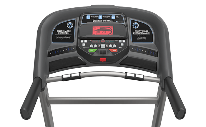 Horizon T202 treadmill console